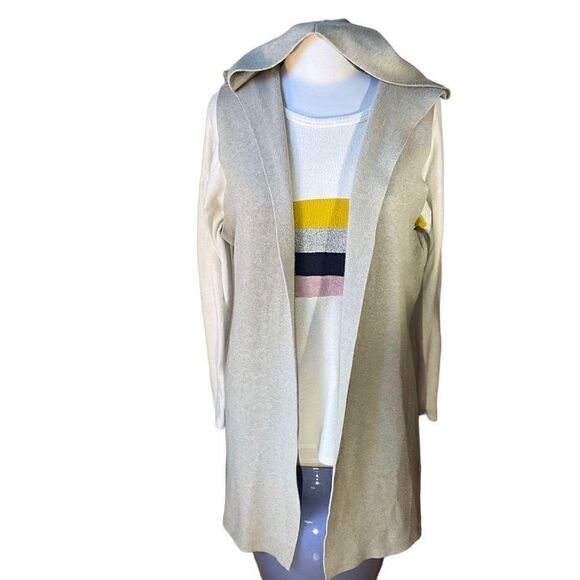 Ella Mara Striped Casual Sweater. An Anthropologie Brand, Small. Made in USA - Picture 6 of 13